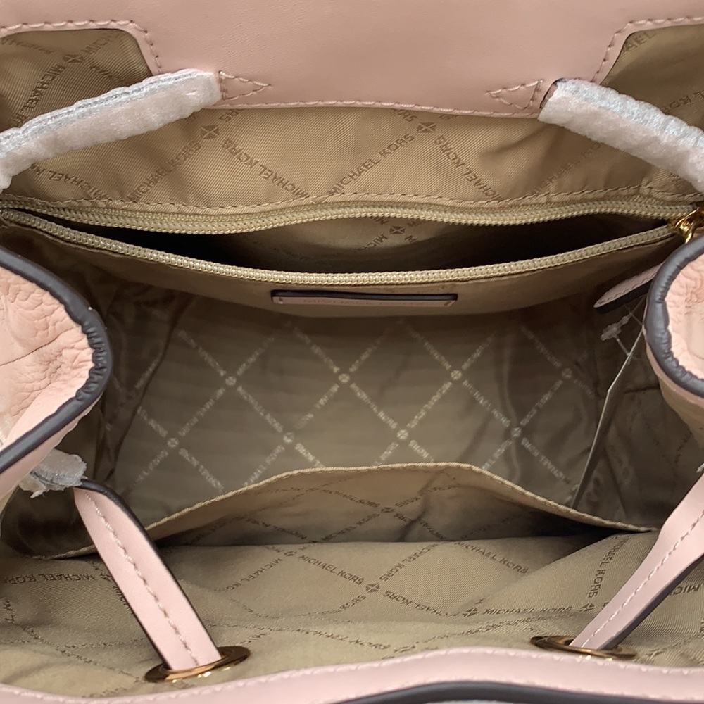MICHAEL KORS JET SET ITEM MEDIUM CHAIN BACKPACK POWDER BLUSH COLOR - Picture 12 of 16